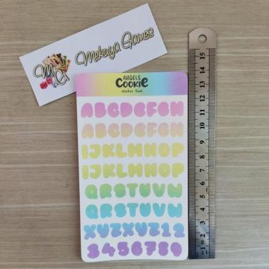 Sticker Alphabet Deco Case Journal Photo Card KPOP Rainbow