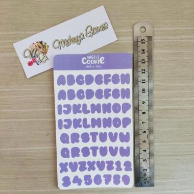 Sticker Alphabet Deco Case Journal Photo Card KPOP Ungu