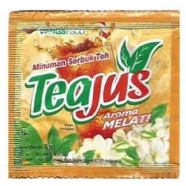 TEA JUS 8 GRAM TEAJUS APEL GULA BATU LEMON MADU MELATI SACHET RENCENGAN CEMILAN ANAK GROSIR MURAH 1 