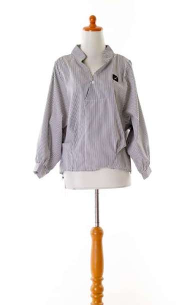 Baju Atasan Blouse Tunik Black Loose Stripe (M) Import Original Multicolor