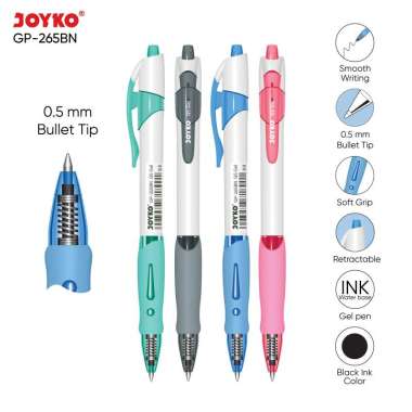 JOYKO Gel Pen Pulpen Pena GP-265BN Q5 Gel 0.5 mm