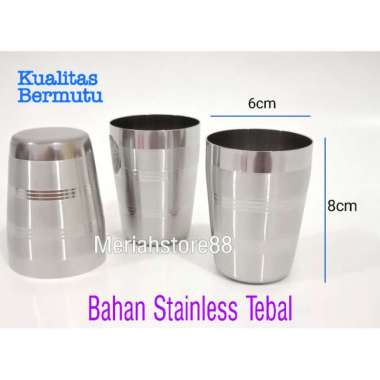 Cangkir Gelas Mug Kopi/Teh Bir Stainless Bidding Coffee Korea Style