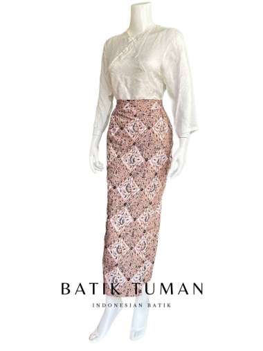 Rok Batik Sidomulyo Warna Soft Mocca Pastel Bahan Katun Jarik Halus Premium L
