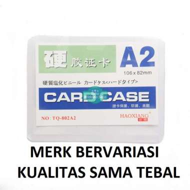 Plastik ID Card Case A2 Name Card Name Tag Landscape - 1 Buah