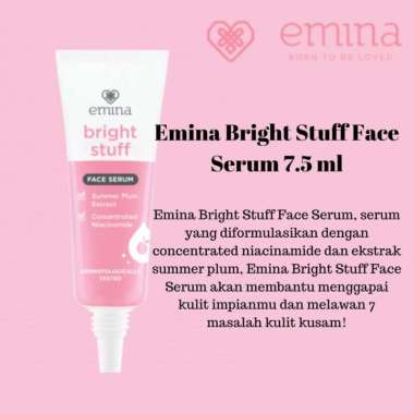 Emina Bright Stuff Face Serum - Serum Wajah Cerah Glowing - Emina Serum 30ml 30ml