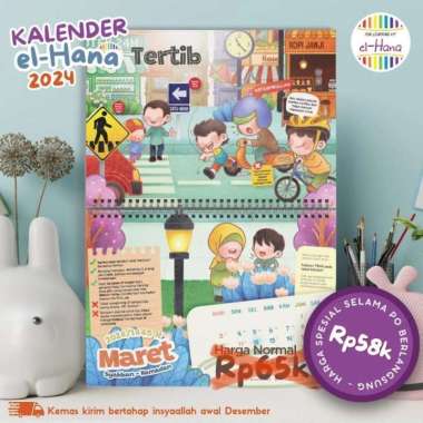 Kalender Dinding 2024 elHana | Kalender Buku Anak
