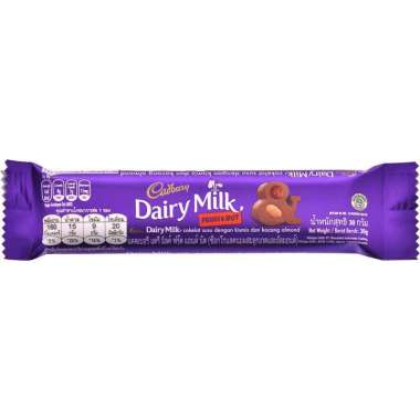 Promo Harga Cadbury Dairy Milk Fruit & Nut 30 gr - Blibli