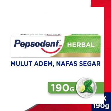 PEPSODENT PASTA GIGI, Warna Herbal 190g