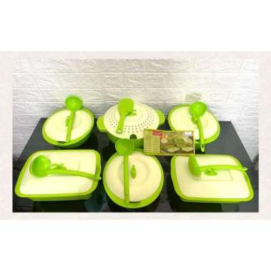 ASVITA EMERALD SET ISI 6/SET PRASMANAN/6 WADAH SAJI MAKANAN