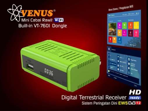 Set Top Box TV Digital Venus Cabai Rawit Mini / New Brio Mini - Mini CR, STB Only Mini CR Wifi STB O