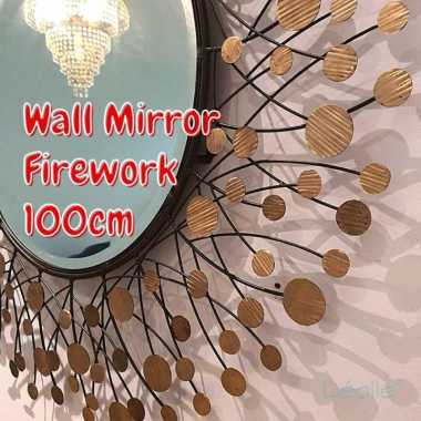 Hiasan Dinding Cermin Mewah untuk Interior Dekorasi Dinding 1Meter