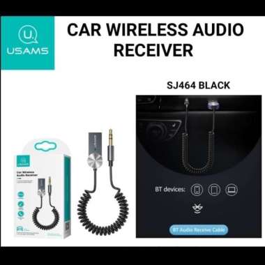 usams sj464 car bluetooth 5.0 wireless audio receiver mobil aux 3.5mm Ugreen