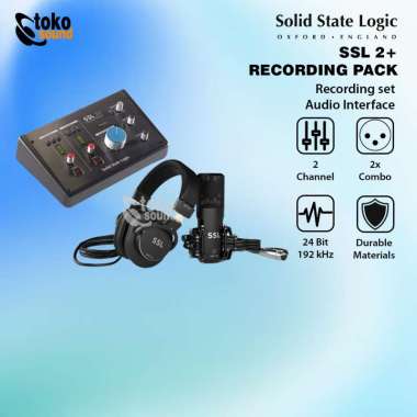 Solid State Logic SSL 2 Plus SSL2+ Recording Pack - Recording Bundle