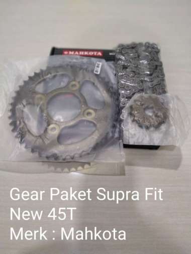 Gear Paket Supra Fit New 45T Mahkota