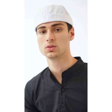 Houseofcuff Topi Beanie Polos Mioki Hat Kopiah Hijrah Muslim Putih Putih