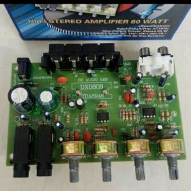 power kit amplifier stereo 60 watt murni DC 12V kualitas Multicolor