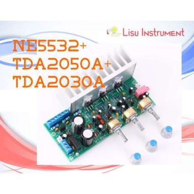 NE5532 TDA2050A + TDA2030 2.1 Bass Subwoofer HIFI Amplifier Board Multicolor