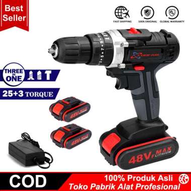 Impact Cordless Drill 48VF - Mesi 48VF 2Baterai impact
