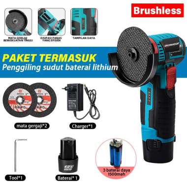 Ironhoof Kit Gerinda Sudut Mini 2 12V(Brushless) BAT*1