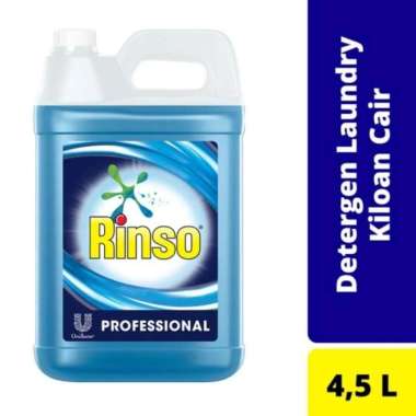 RINSO MATIC PROFESSIONAL DETERGENT DETERJEN CAIR LAUNDRY KILOAN 4.5L