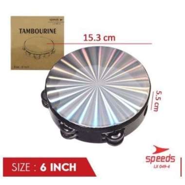 Alat Musik Tamborin - Tambourine Double Ring Kecrekan - Tamborin Speeds Tamborin/Kecrekan Hologram 6
