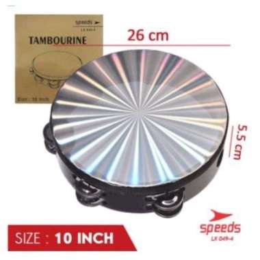 Alat Musik Tamborin - Tambourine Double Ring Kecrekan - Tamborin Speeds Tamborin/Kecrekan Hologram 1