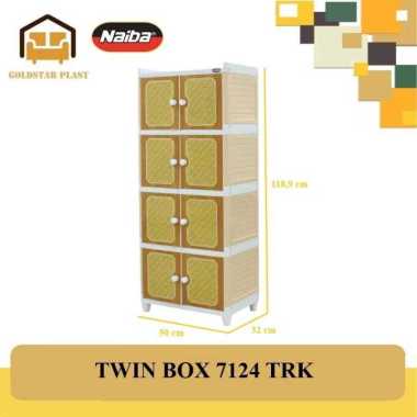 LEMARI PAKAIAN NAIBA NANDOS TWIN BOX 7124 SUSUN 4