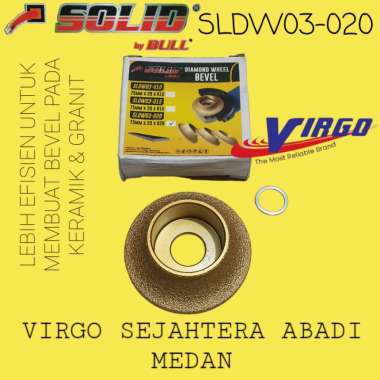 SLDW03-020 MATA GERINDA PINGGUL PINGGULAN BEVEL GRANIT BULLNOSE 3" 20MM 20 MM SOLID