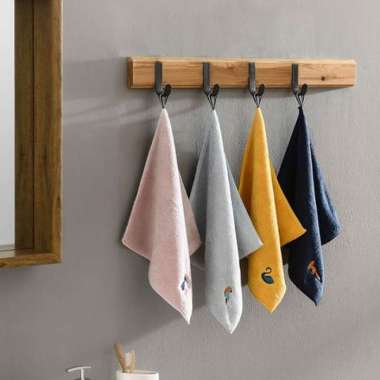 Hand Towel Kain Serbet Lap Tangan Microfiber ANeka Warna Motif Hewan Kuning