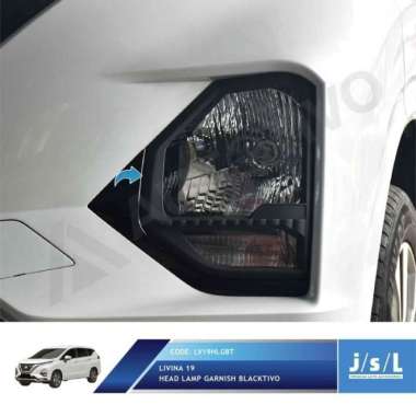 new!! JSL Garnis Depan Livina 2019 Head Lamp Garnish Blacktivo