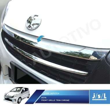 new!! Toyota Agya Front Grille Trim Chrome / List Grille Depan JSL