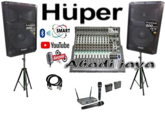 PAKET SOUND SYSTEM HUPER JS10 15 INCH MIXER 12 CHANNEL - XIONSTORE