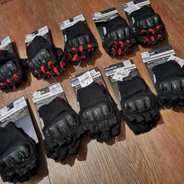 KOMINE GK-242 PROTECT MESH HALF FINGER -