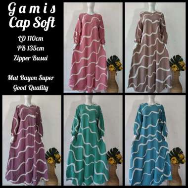 Gamis sofia batik cap soft estetika Matt rayon AJL tebal ld 110 - 115 busui Gamis batik soft estetik