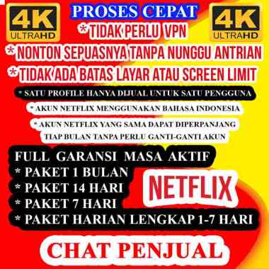 ANTI SCREEN LIMIT NETFLIX PRIVATE 1 BULAN