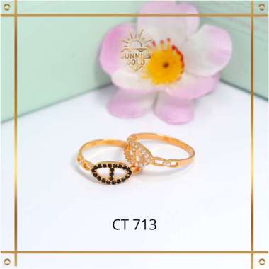 CINCIN EMAS WANITA ASLI KADAR MUDA DAN KADAR TUA 6K (300), 8K (375) & 16K (700) CINCIN MODEL KEKINIA
