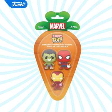 Funko Carrot Pocket POP! Marvel - Spider-Man, Iron Man & Hulk