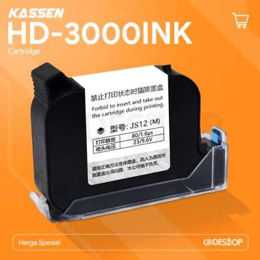 Tinta Cartridge Kassen HD3000 HK3000 Pita Printer Hitam Catridge Black
