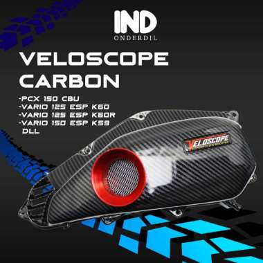 Tutup Box Filter Veloscope Carbon PCX 150 Old 2012-2014 & Vario 125 Techno FI-Helm In-eSP New LED 20