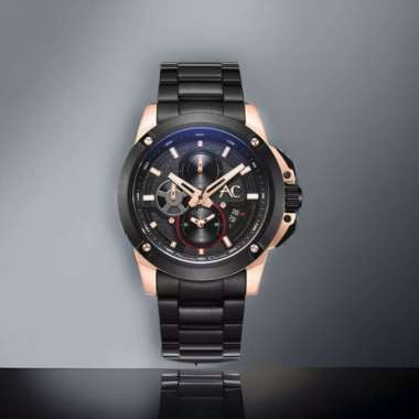 ALEXANDRE CHRISTIE AC 9602 ROSEGOLD BLACK STAINLESS. ORIGINAL