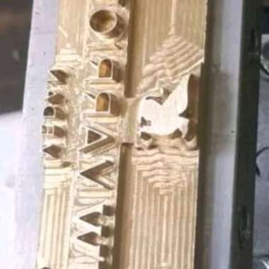 Coconut Plat Stamp Emboss Stempel Kelapa JW Mariot Logo Custom