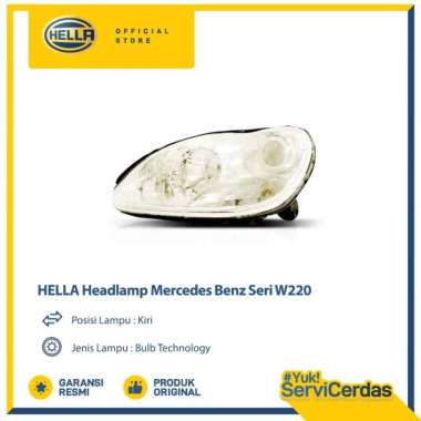 Headlamp Mobil Hella Mercedes Benz Seri W220 (Kiri) Halogen