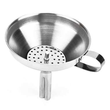 GraceHome Corong Multifungsi Funnel Stainless Steel 13 cm GH3014 Saringan Keran Penjernih Botol Kama