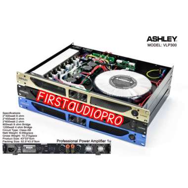 New Power Amplifier Ashley Vlp300 / Vlp 300 Class Ab Terlaris