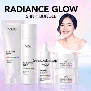 You Radiance Glow Series Toner Essence Purifying Facial Foam Day illuminating Serum Advanced Day Cre