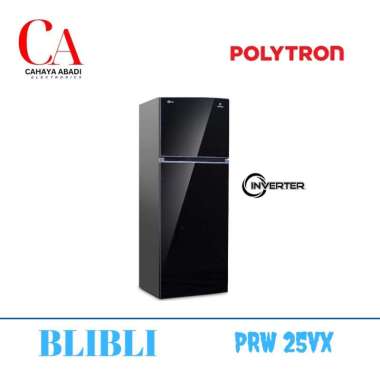 KULKAS POLYTRON INVERTER PRW 25VX PRW 25 VX PRW25VX LEMARI ES INVERTER