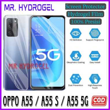 ANTIGORES HYDROGEL CLEAR/BENING OPPO A55 / A55 S / A55 5G SCREEN PROTECTOR HP Mr hydrogel store OPPO