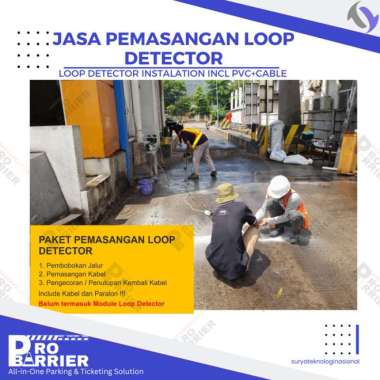Pemasangan Loop Detector include Kabel + Paralon Jalur Mobil