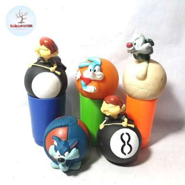 Montana Max Monty Furrball Cat Buster Bunny Rabbit Billiard Ball Toys