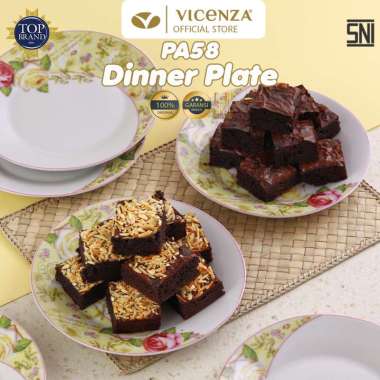 Vicenza 6 buah piring camilan PA58 Mawar
